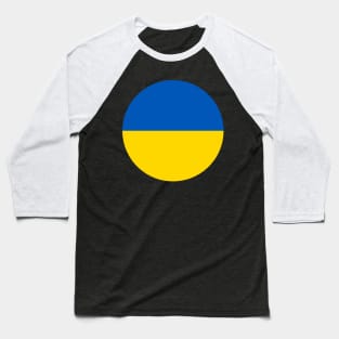 Dot Ukraine Flag Baseball T-Shirt